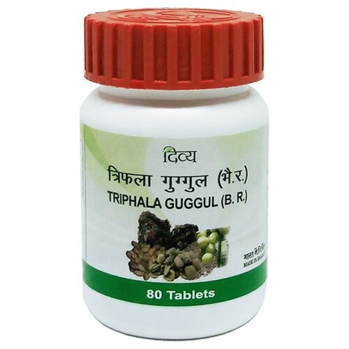 Таблетки Patanjali Triphala Guggul, 80 г, 80 мл, 80 шт. фото