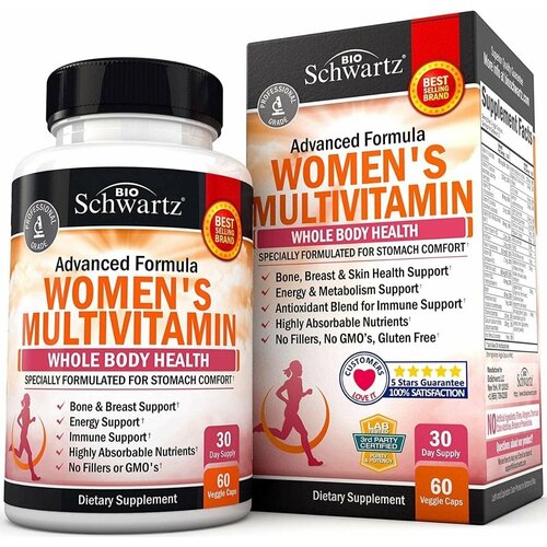 Витаминно-минеральный комплекс для женщин, BioSchwartz Womens multivitamin, 60 капсул фото