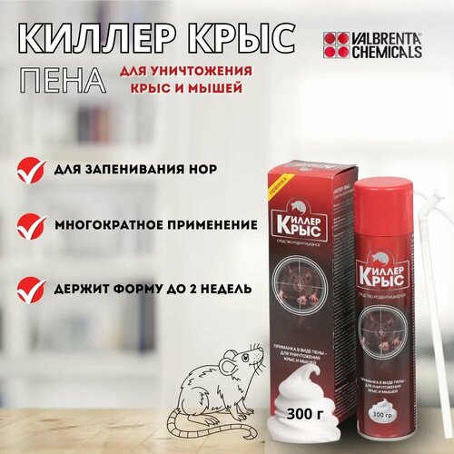 Киллер Крыс пена против крыс и мышей фото