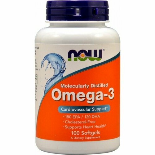 NOW Omega-3 1000 мг (100 капсул) 1000 мг 100 капсул фото