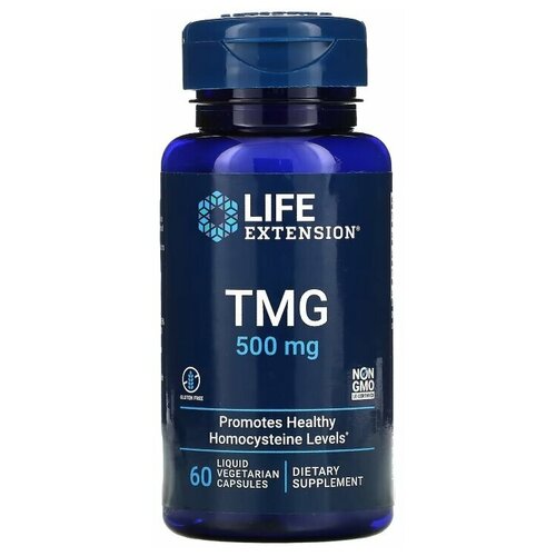 Life Extension TMG 500 mg 60 vcaps / Лайф Экстэншн ТМГ 500 мг 60 вег капс фото