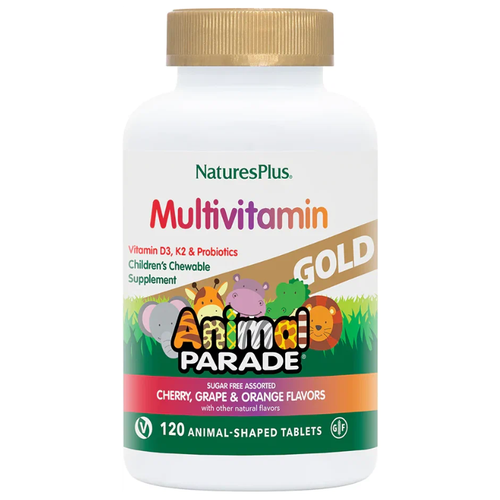 Animal Parade Gold Multi Assorted Flavors таб., 290 мл, 110 г, вишня, апельсин, виноград фото