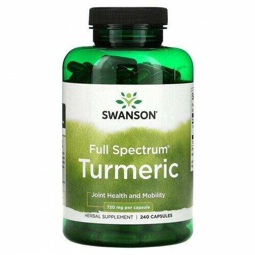 Swanson Full Spectrum Turmeric (полный спектр куркумы) 720 мг 240 капсул фото