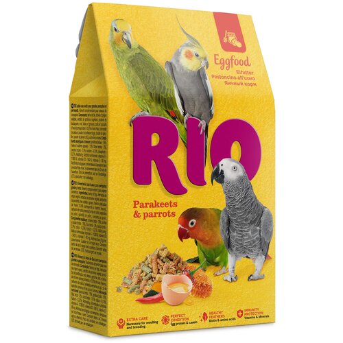 RIO корм Rio Eggfood для средних и крупных попугаев, 250 г фото