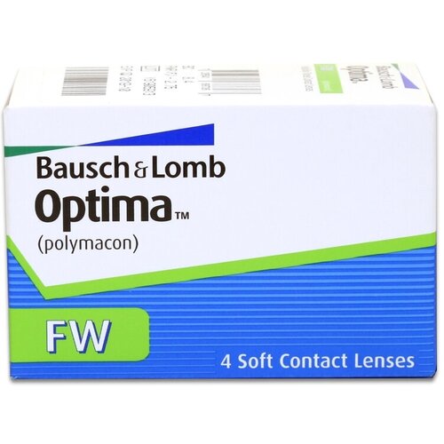 Контактные линзы Bausch & Lomb Optima FW, 4 шт., R 8,7, D -3 фото