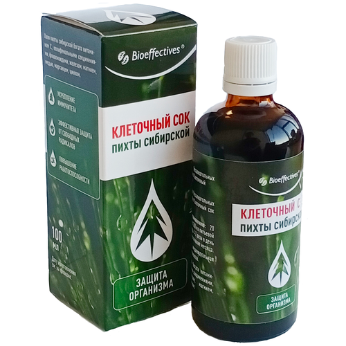 Bioeffective Клеточный сок пихты сибирской 100 мл ООО 