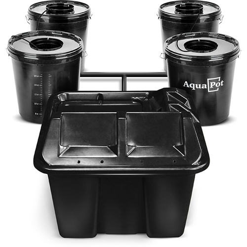 AquaPot Гидропонная установка AquaPot E-mode 4, 30 л, черный фото