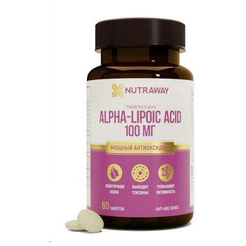 ALPHA LIPOIC ACID (альфа-липоевая кислота) NUTRAWAY 60 таблеток фото