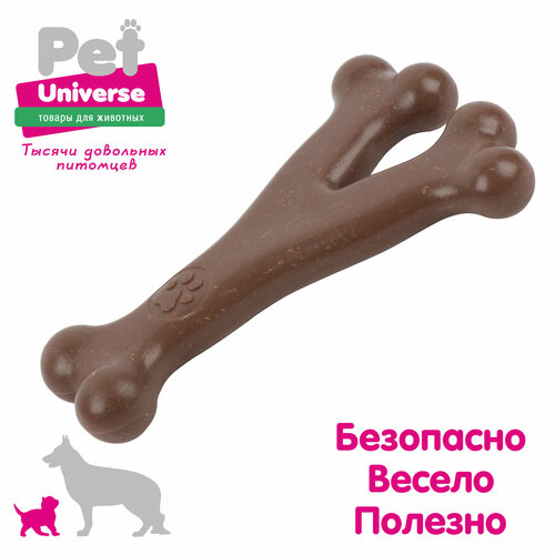 Игрушка для собак Pet Universe Кость Y-образная жевательная 17х11 см, ТПР, PU8005 фото