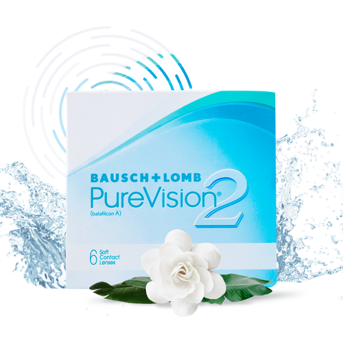 Контактные линзы Bausch & Lomb PureVision 2 HD., 6 шт., R 8,6, D -9 фото