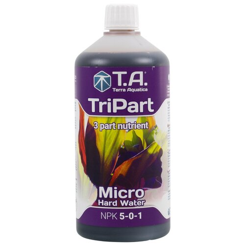 Удобрение Terra Aquatica TriPart Micro HW 1л (GHE Flora Grow) для жесткой воды фото