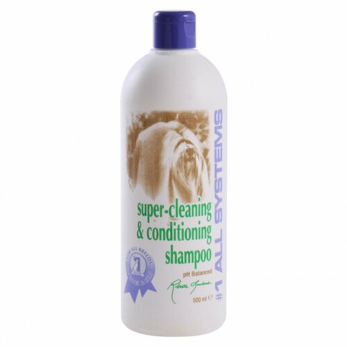 фотография Шампунь -кондиционер #1 All Systems Super Cleaning&Conditioning Shampoo суперочищающий для кошек и собак , 500 мл , 500 г, купить за 1939р