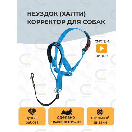 Недоуздок (Халти) №5 корректор для собак CHOKERZ. Обхват морды 26-42 см, шеи - 55-73 см фото