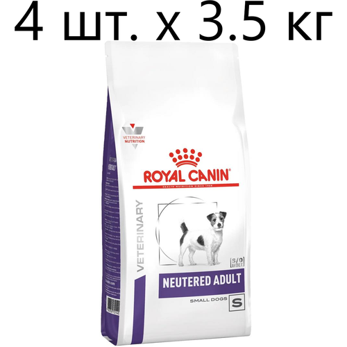 фотография Сухой корм для стерилизованных собак Royal Canin Neutered Adult Small Dog, при избыточном весе, 4 шт. х 3.5 кг (для мелких пород), купить за 13701р