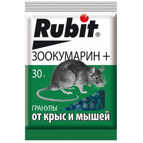 Средство от грызунов Rubit ЗООКУМАРИН+ гранулы 30 г фото