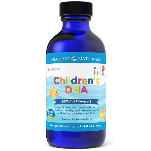 Раствор Nordic Naturals Children's DHA, 380 г, 119 мл фото