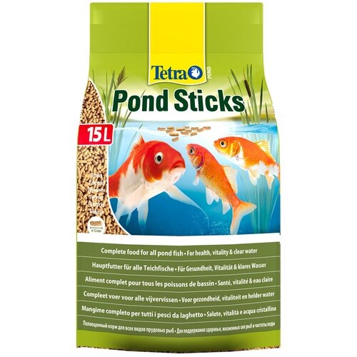 Tetra Pond Sticks корм для прудовых рыб в палочках 15 л фото