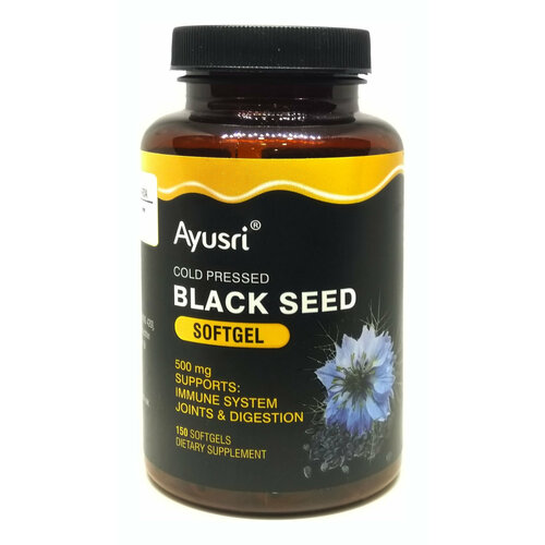 Масло Черного тмина в капсулах (Black Seed Softgel Ayusri) Для иммунитета Антиоксидант 150 кап фото