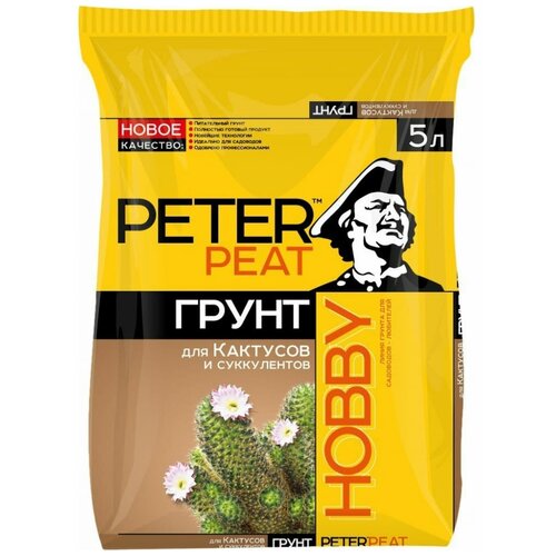 Грунт PETER PEAT Линия Hobby для кактусов и суккулентов, 5 л, 2 кг фото