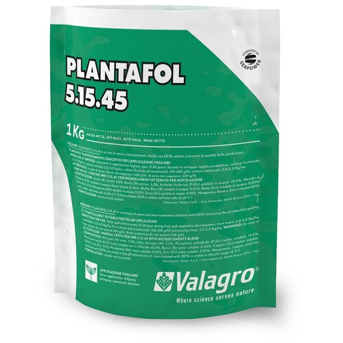 Удобрение Valagro PLANTAFOL 5-15-45, 0.5 л, 1000 г, 1 уп. фото