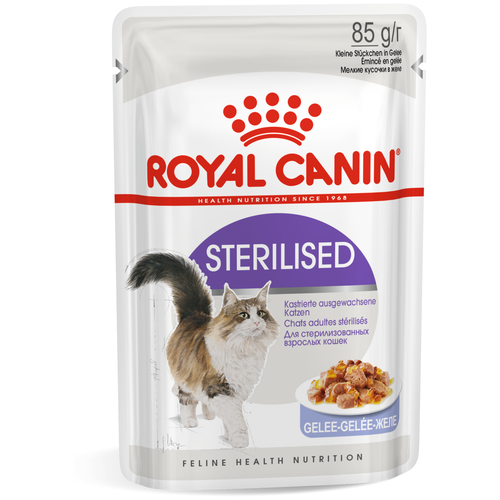 Влажный корм для стерилизованных кошек Royal Canin Sterilised (в желе) 85 г (кусочки в желе) фото