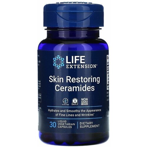 Life Extension Skin Restoring Ceramides (Восстанавливающие кожу керамиды) 30 liquid vegetarian capsules фото