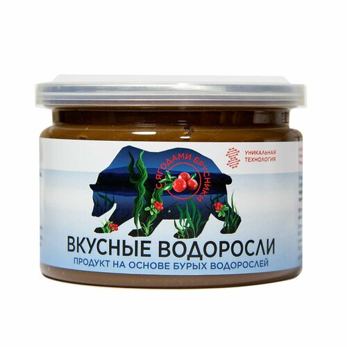 фотография NativBio. Вкусные водоросли с ягодами брусники - продукт здорового питания из водоросли фукус. (Органические витамины, морской йод, макро-микроэлементы), 300 гр, купить за 945р