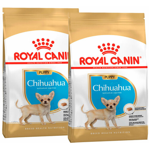 фотография ROYAL CANIN CHIHUAHUA PUPPY для щенков чихуахуа (0,5 + 0,5 кг), купить за 1288р