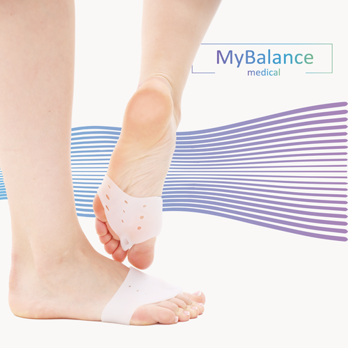 фотография Корректор большого пальца стопы MyBalance, с межпальцевой перегородкой и защитой косточки, белый, силиконовый, 2 шт, купить за 273р