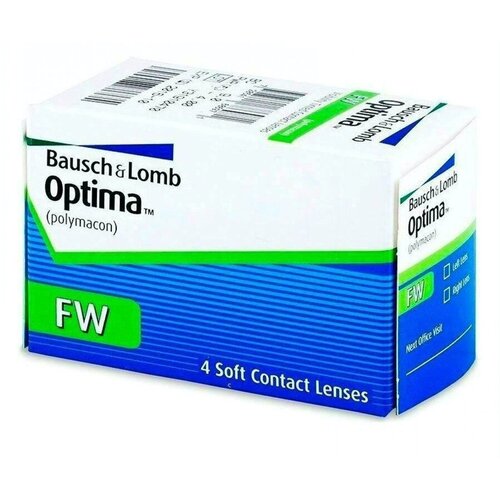 Контактные линзы Bausch & Lomb Optima FW, 4 шт., R 8,7, D -1,5 фото