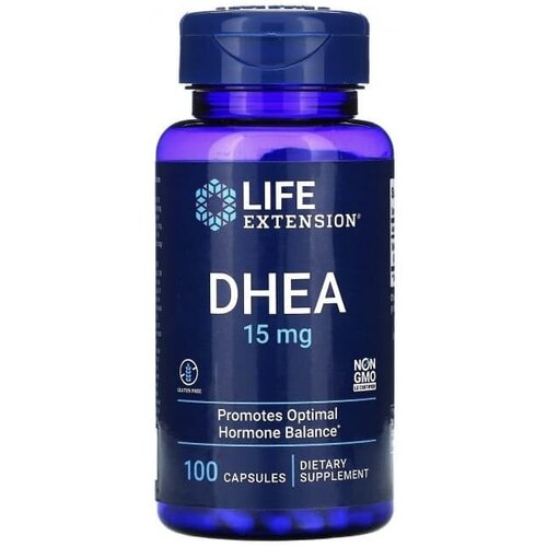 LIFE Extension DHEA 15 mg, 100 капс. фото