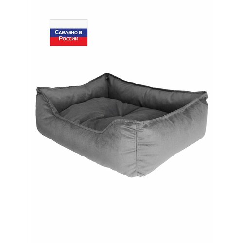 Лежанка для собак и кошек Pets Comfort (60x50см), цвет: темно-серый фото