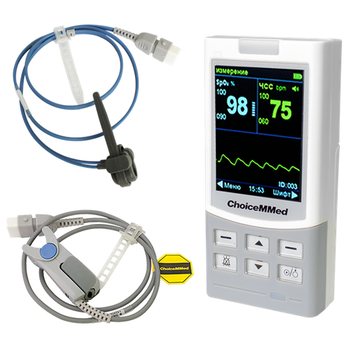 Пульсоксиметр ChoiceMMed MD300M с неонатальным датчиком, белый/серый фото