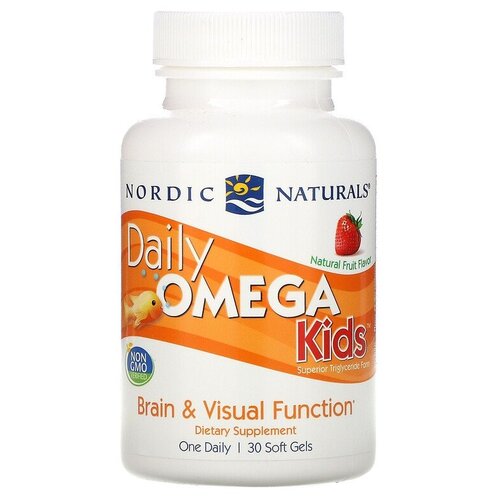 Капсулы Nordic Naturals Daily Omega Kids, 100 г, 30 шт. фото