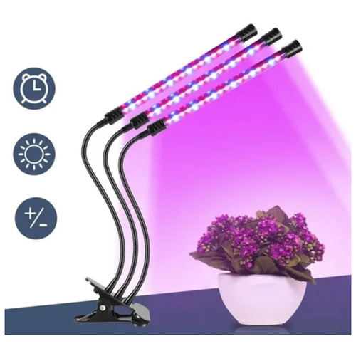 Фитолампа LED для растений и рассады, светодиодная лампа для комнатных растений, фитолампа полного спектра, светильник фото