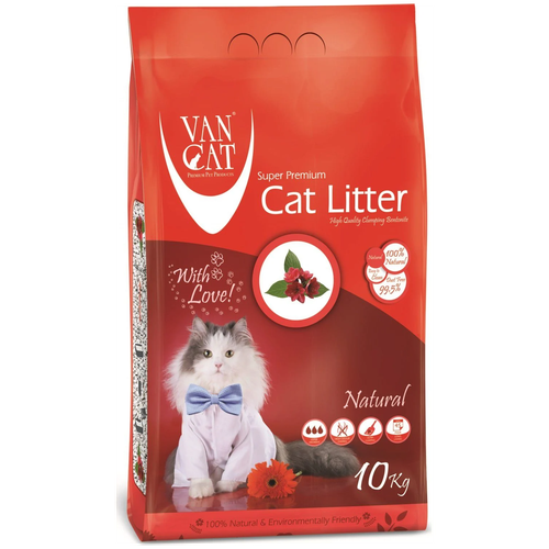 фотография Комкующийся наполнитель Van Cat Natural, 10л, 1 шт., купить за 1650р