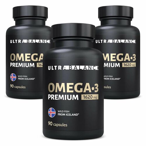 Омега 3 рыбий жир UltraBalance Omega-3 витамины для женщин и мужчин капсулы 1620 мг 270шт фото