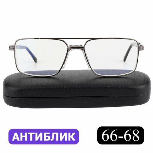 фотография Готовые очки РЦ 66-68 для зрения-чтения (+2.50) EAE 6839 C4, с футляром, цвет серый, линзы антиблик, РЦ 66-68, купить за 1045р