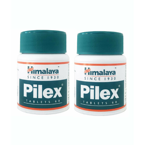 Таблетки Пайлекс Хималая Хербалс (Pilex Himalaya Herbals ) для здоровья прямой кишки и укрепления сосудов, 2х60 таб. фото