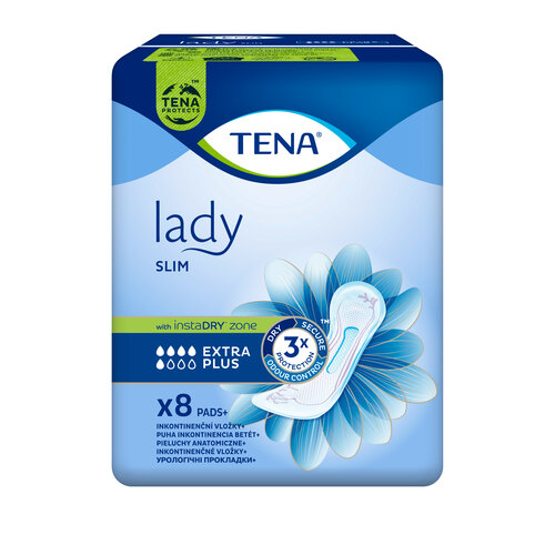 фотография Урологические прокладки ТЕНА Lady Slim Extra Plus, 8 шт., купить за 740р