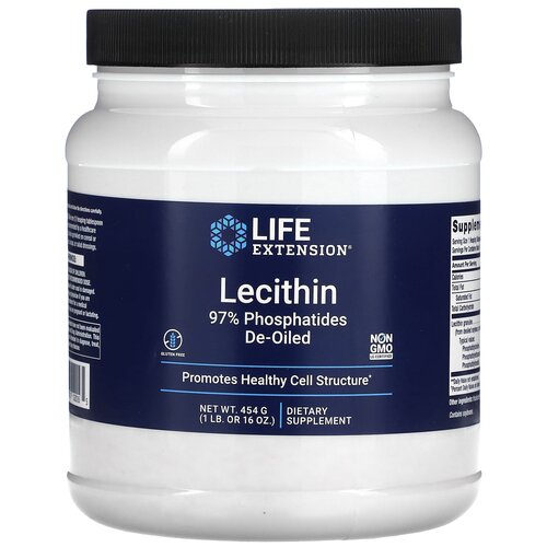 Порошок Life Extension Lecithin, 454 г, 454 мл фото