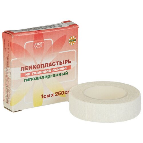 Пластырь фиксирующий Leiko plaster 1x250 см тканая основа 115941 фото