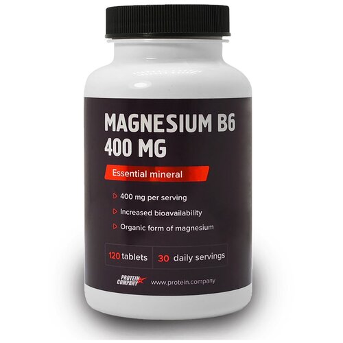 фотография Magnesium B6 400 mg Магний + витамин B6, 250 мл, 90 г, 120 шт., купить за 812р