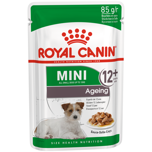 фотография Влажный корм для пожилых собак Royal Canin Mini Ageing 12+ pouch 1 уп. х 1 шт. х 85 г, купить за 446р