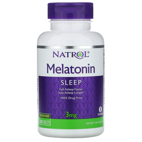 Natrol Melatonin 3 mg 240 tab / Натрол Мелатонин 3 мг 240 табл фото