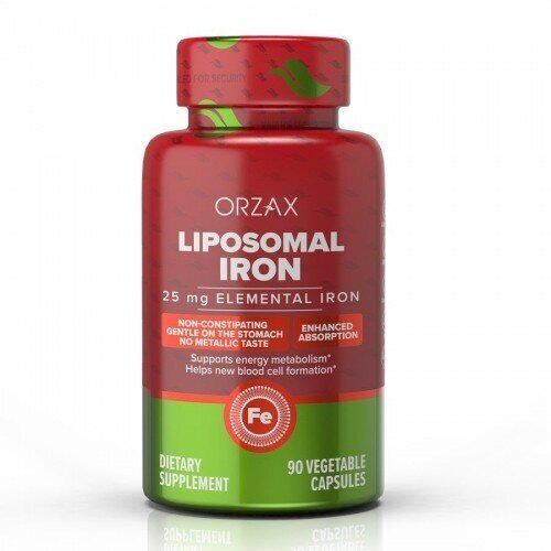 Липосомальное железо (Ocean Liposomal IRON), ORZAX, 90 капсул фото