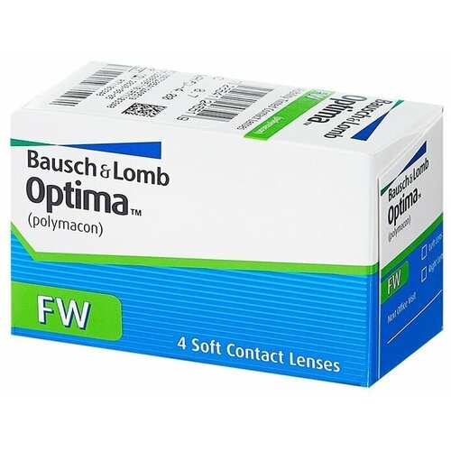 Контактные линзы Bausch & Lomb Optima FW, 4 шт., R 8,7, D -2 фото