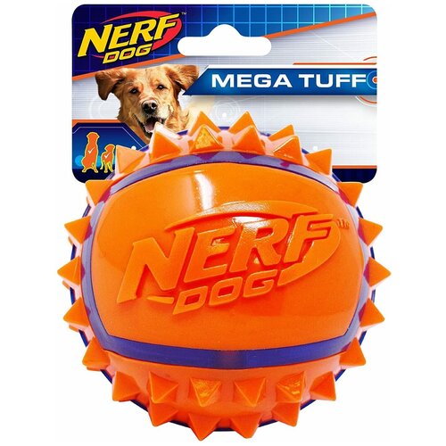 Игрушка для собак Nerf Dog Мяч из термопластичной резины с шипами, 6 см фото