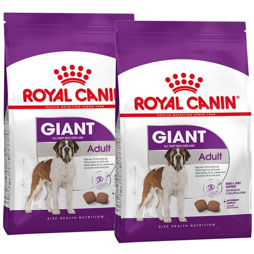 фотография ROYAL CANIN GIANT ADULT для взрослых собак крупных пород (4 + 4 кг), купить за 5223р