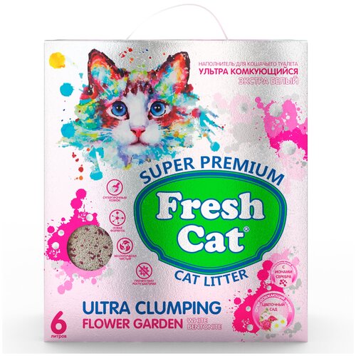 фотография FRESH CAT комкующийся бентонитовый наполнитель с ароматом 